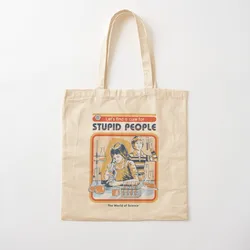 A Cure For Stupid People Tote Bag canvas tote bag Portable shopping bag Canvas Tote