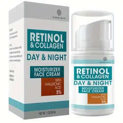 Retinol Cream for Face Day and Night Face Lotion for Women and Men - Hydrating