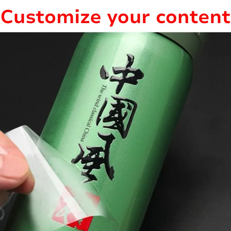 9cm 100 Pcs Personalized Logo Crystal Stickers Custom Waterproof Decals for Business Brand Promotion Gift Packaging