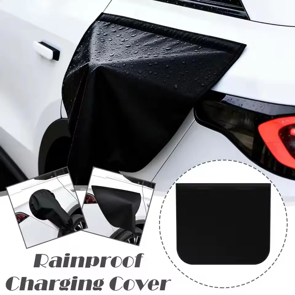 Magnetic EV Charger Port Cover - Durable, Weatherproof, UV & Snow Resistant, Heat Insulating for Electric Vehicles