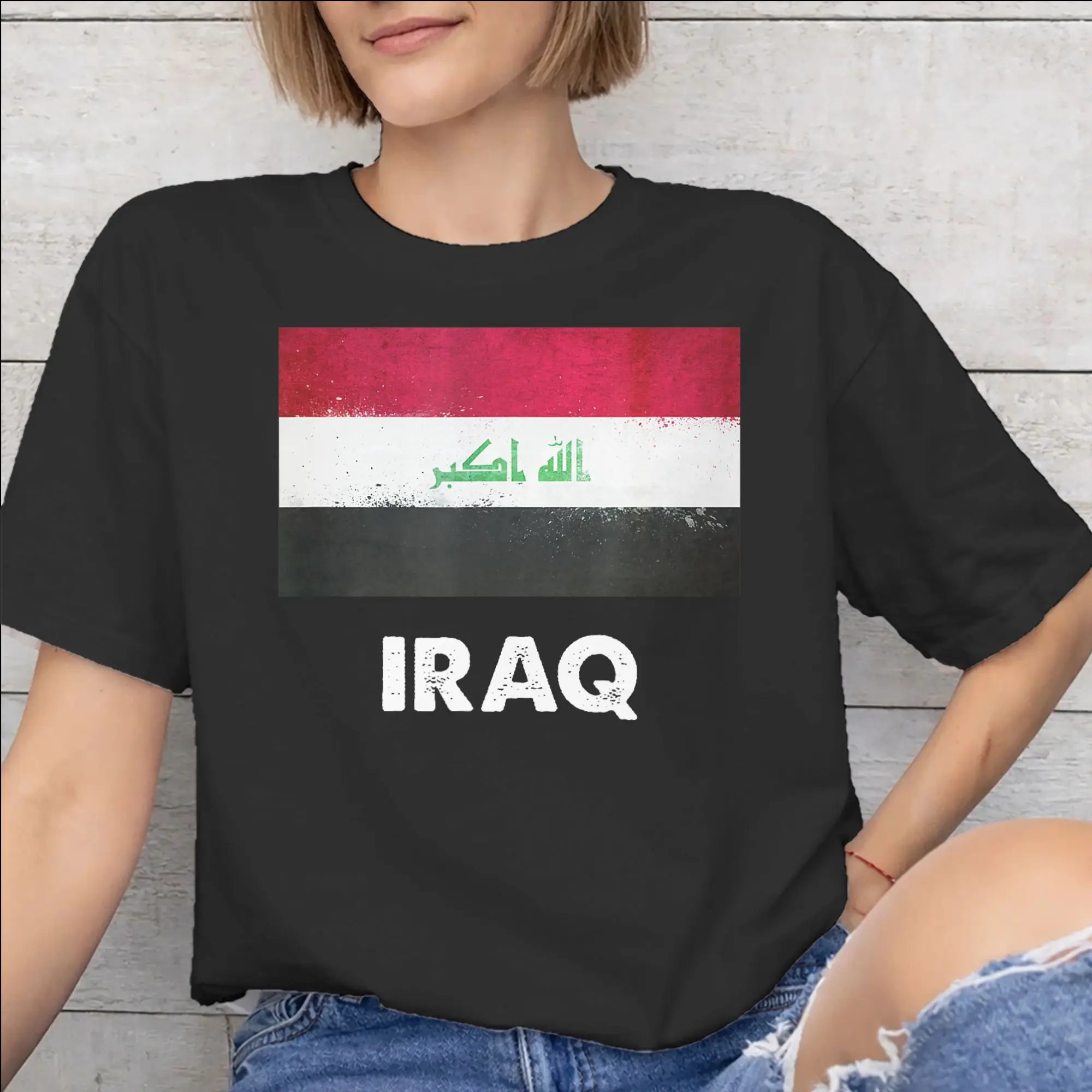 Iraq Flag Fashion T Shirts for Men Women  Cotton  Tee Shirt Clothing