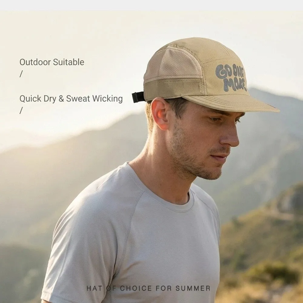 Fashion Thin Baseball Cap Quick-dry Flat Brim Sports Mesh Cap Breathable Sun Protection Sun Hat Summer
