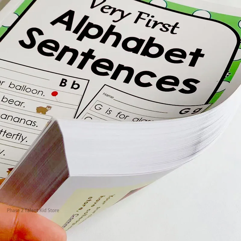 Very First Alphabet Sentence USACalifornia Reading Core Vocabulary Learning English Exercise Book Available For Click To Read ﻿