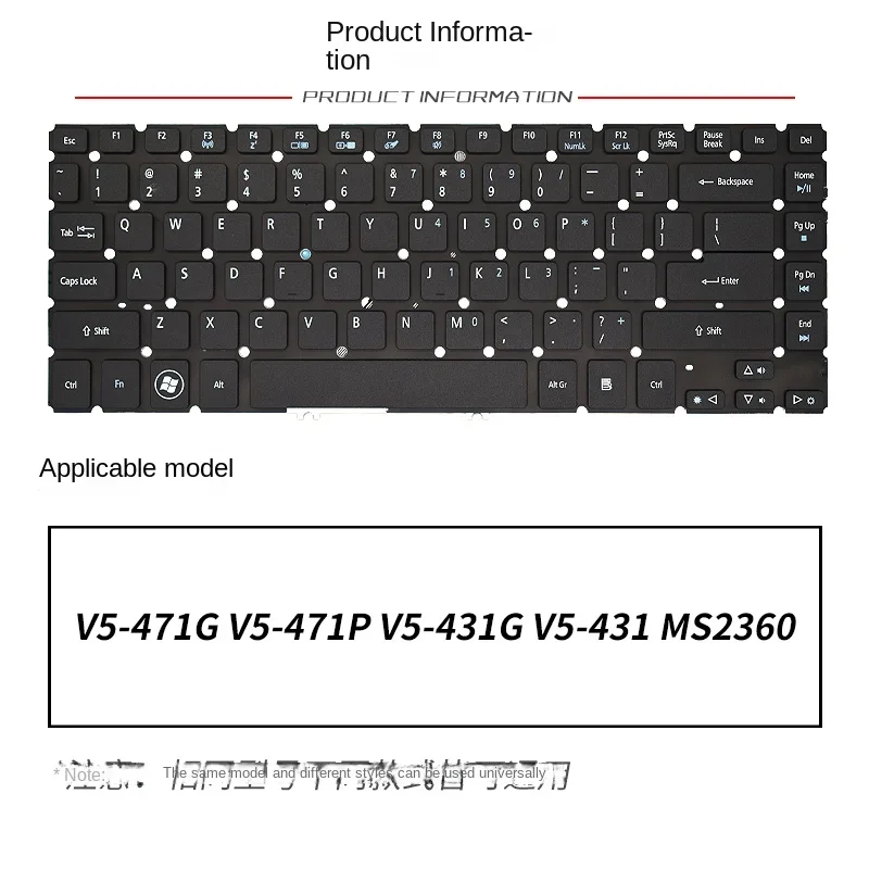 replace Suit for Acer  V5-471 V5-471G 471P V5-431G V5-431 MS2360 Laptop keyboard