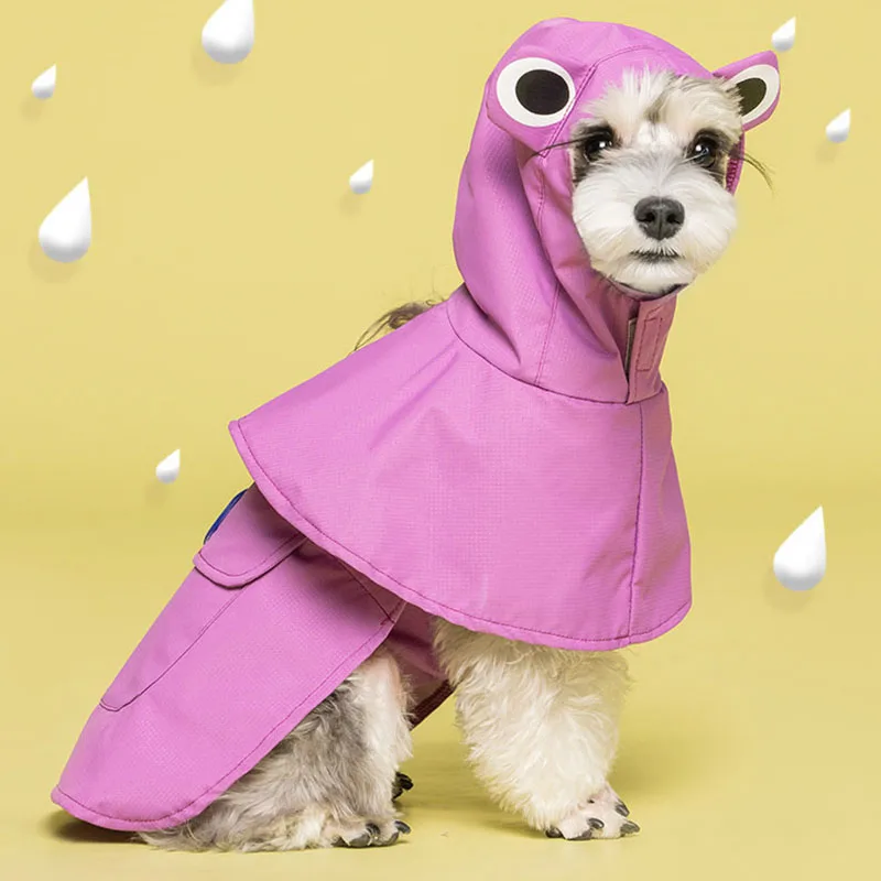 

Summer New Featured All Inclusive Dog Handsome Waterproof Cloak Raincoat Small Dog Schnauzer Teddy Corgi Pet Supplies Apparel