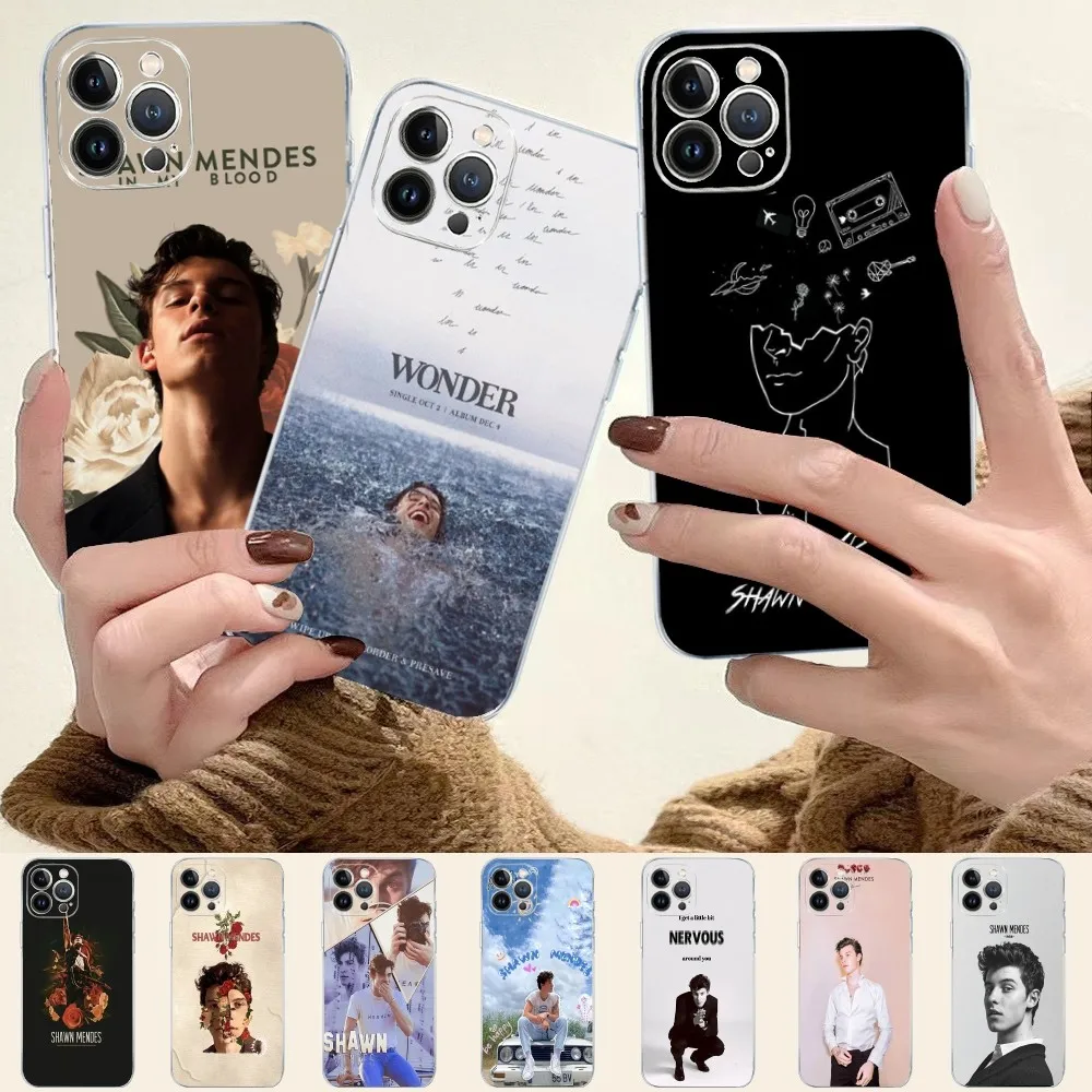 Singer S-Shawn M-Mendes Phone Case Silicone Soft for iphone 16 15 14 13 12 11 Pro Mini XS MAX Plus X Cover