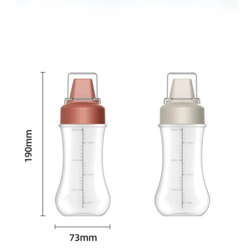 Food Grade Thickened Five Hole Graduated Extruded Sauce Bottle With Dust Cover Kitchen Condiment Seasoning Squeeze Dispenser