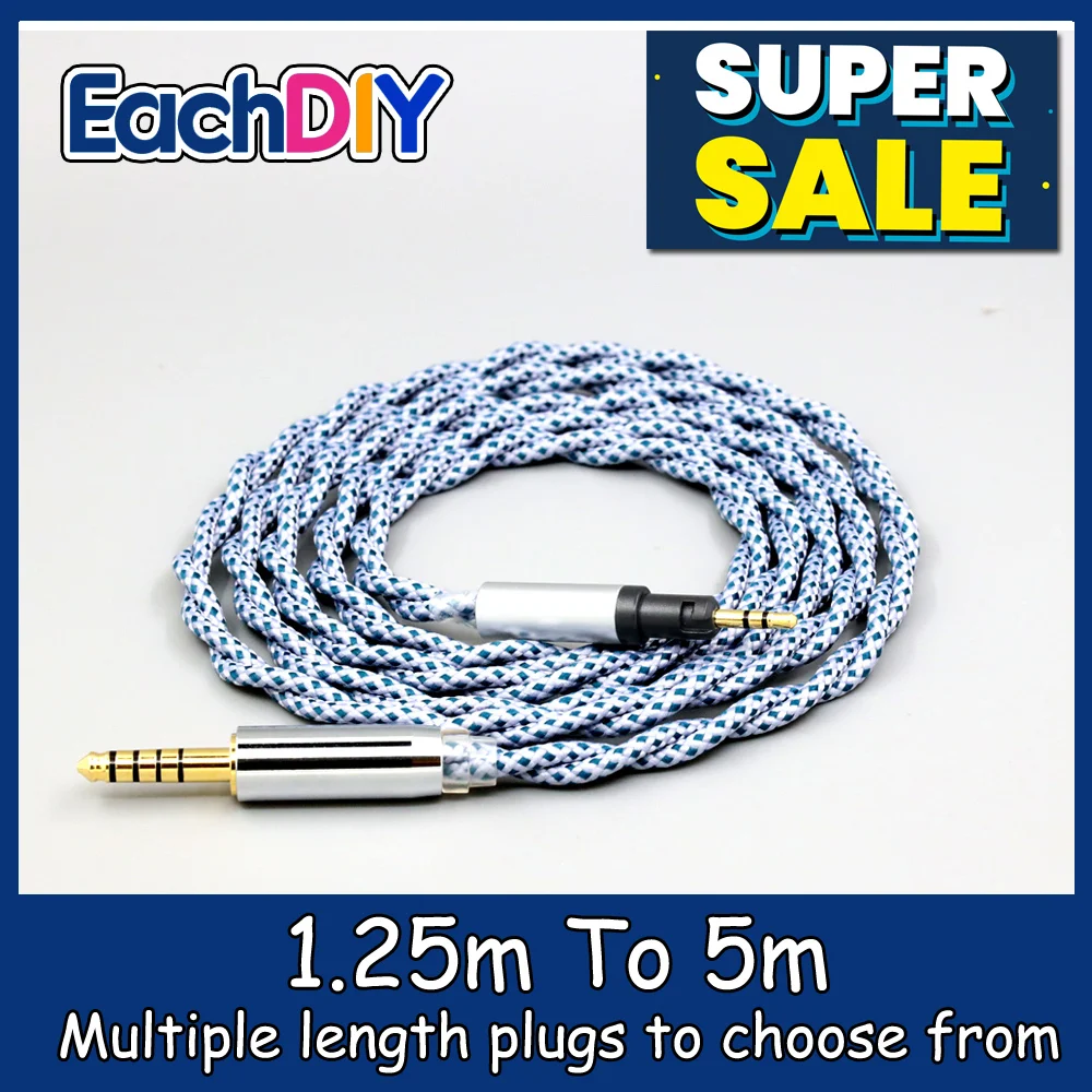 

99% Pure Silver Mix Graphene OCC Shielding Earphone Cable For Austrian Audio Hi-X15 Hi-X65 Hi-X50 X55 Headphones LN008666