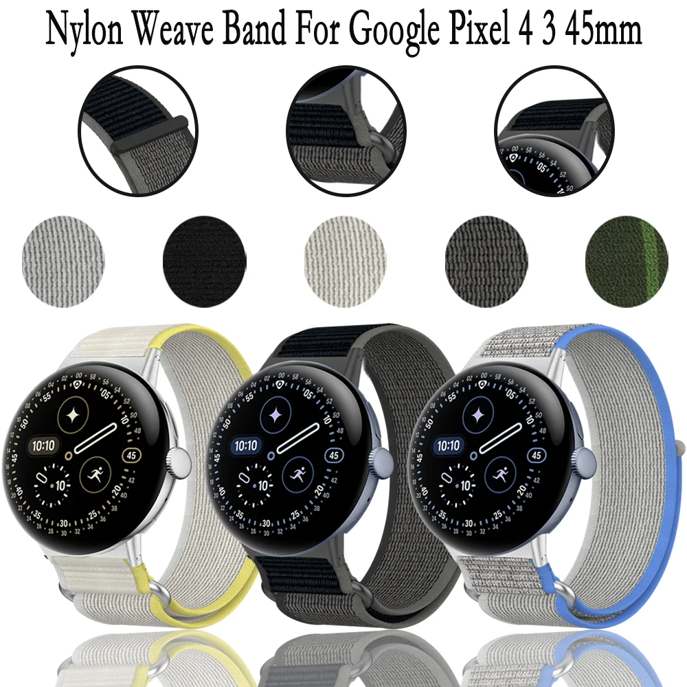 banda-para-google-pixel-4-3-45mm-nailon-briad-substituicao-pulseira-para-google-pixel-3-4-45mm-tecer-masculino-feminino-cinta-acessorios