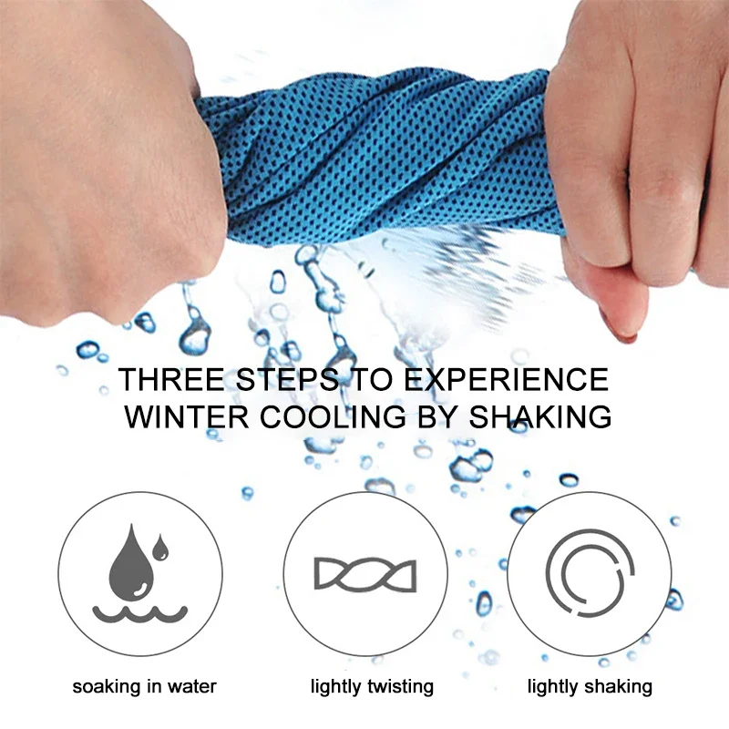 Cold Sports Towel Quick Drying Ice Silk Towel Sweat Absorbing Ice Cold Towel Tentacles Disposable Microfiber Ultraviolet-proof