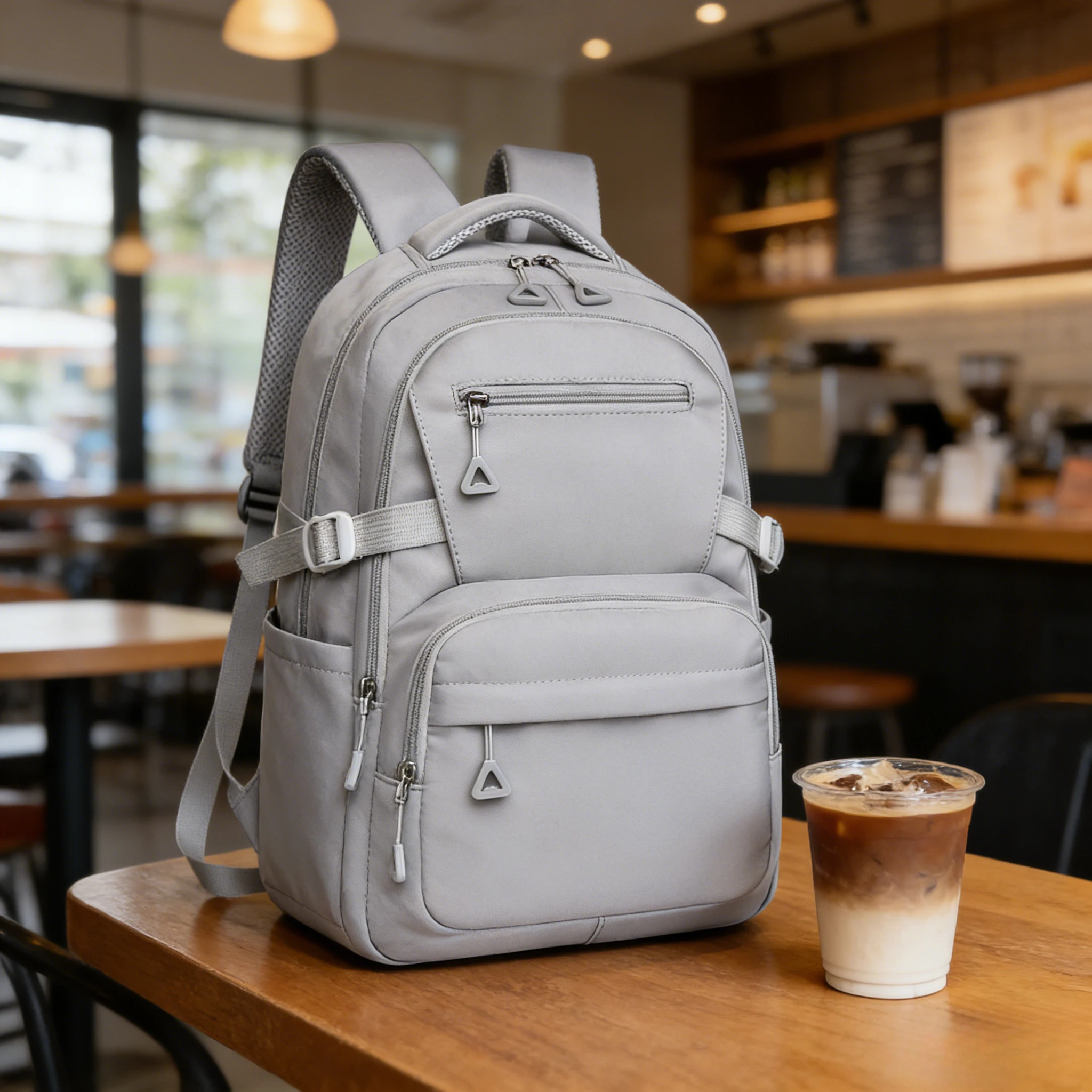 

2026 Backpack Photo Booth Props Large Capacity Simple Student Bookbag Casual School Bag For Teenagers