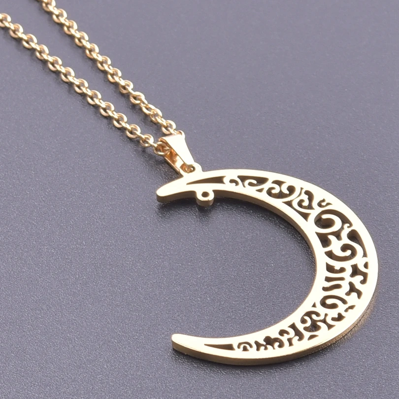 5pcs Gold Color Vintage Moon Charms For Jewelry Making Supplies Metal Crescent Moon Pendant Diy Necklace Earrings Accessories