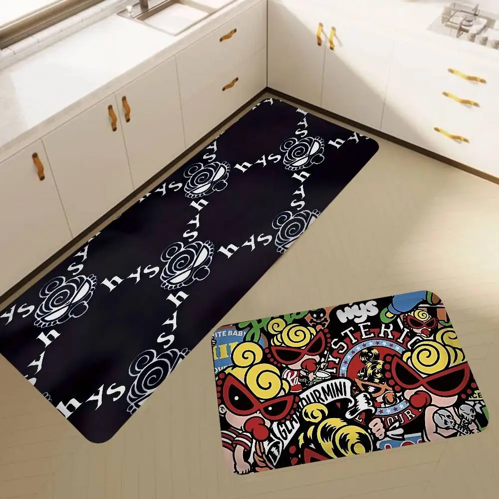 

Japan Fashion Hysteric Mini Bathroom Mat Anti-slip Absorb Water Long Strip Cushion Bedroon Mat Welcome Doormat