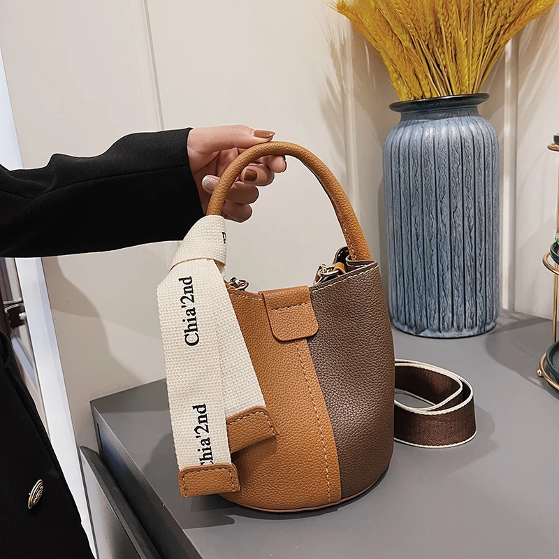Retro Creative Color Blo Buet Bag DIY Handwoven Handbag Material High Quali oulder Crossbody Bag Soft PU Magnetic Bule