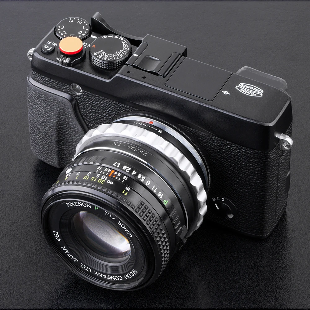 K&F CONCEPT Lens Mount Adapter for Pentax K/M/A/FA/DA Lens to Fujifilm Fuji X FX XT2 XT20 XE3 X-A3 Cameras Aperture Control Ring