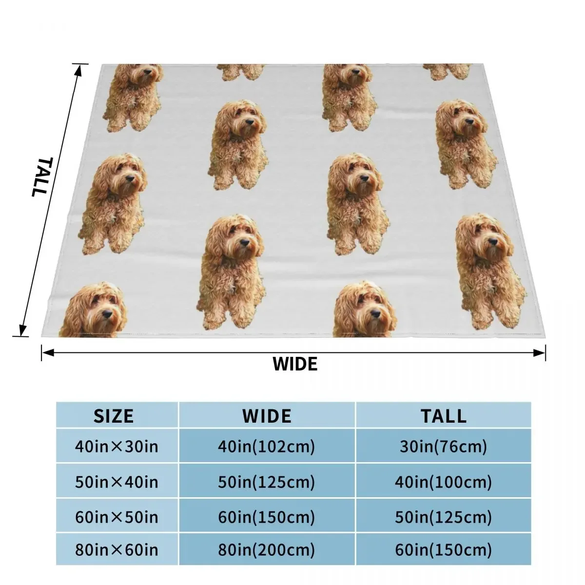 Cockapoo Cockerpoo Oh So Stylish! Throw Blanket Comforter Retros Blankets