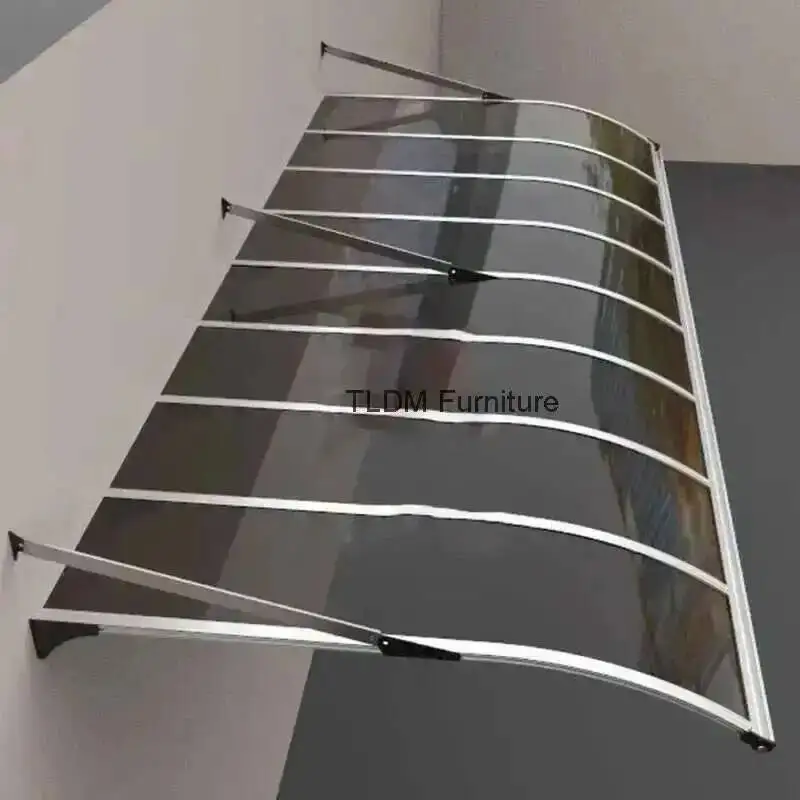 Garden Alloy Transparent Nordic Large Sink Aluminum Home Gazebos Rainproof Pergola Window Plate Awning Courtyard Pavilion Eaves