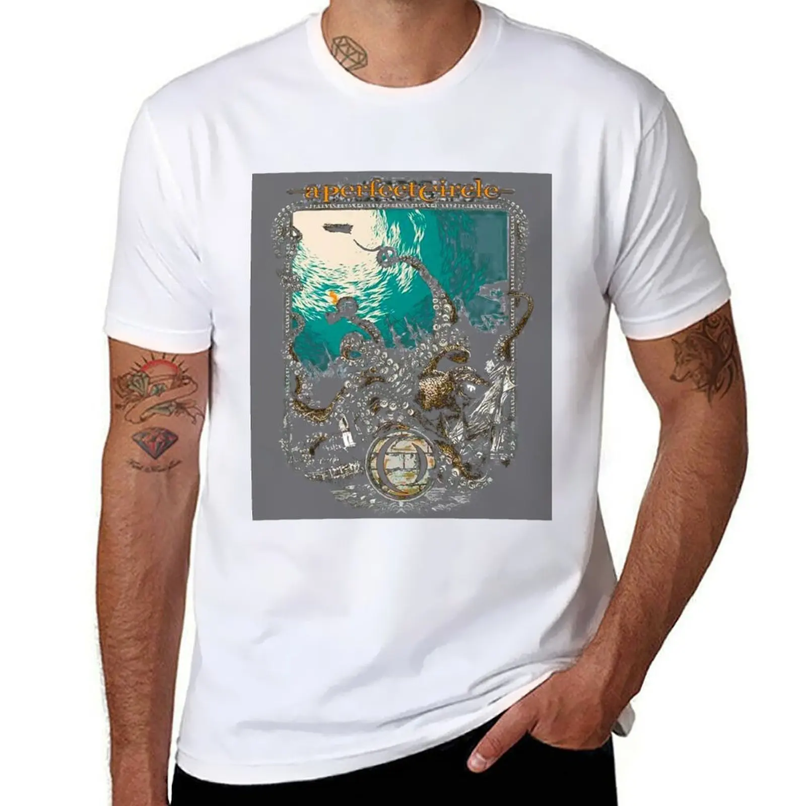 

A Perfect Circle The Depths T-Shirt t shirt for man 100 percent cotton black cotton t-shirt plain for man package T-Shirt