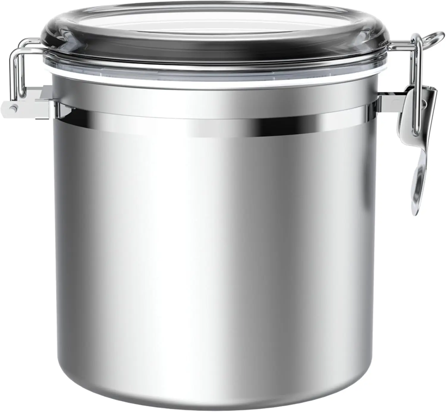 Recipiente Hermético de Acero Inoxidable de 165 oz para Cocina, Recipiente Grande de Metal para Almacenar Alimentos como Harina, Granos de Café, Té, Cereales, Azúcar y Galletas