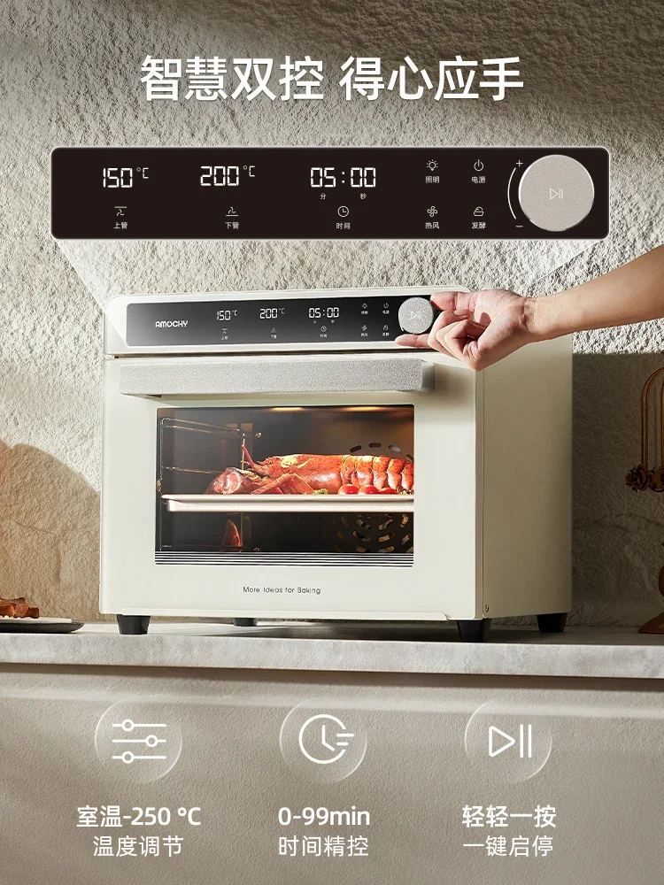 

Новейшая бытовая кухня, небольшая коммерческая электрическая духовка для выпечки, интеллектуальная электрическая духовка с двойным управлением, антипригарная подкладка, легко чистящаяся модель