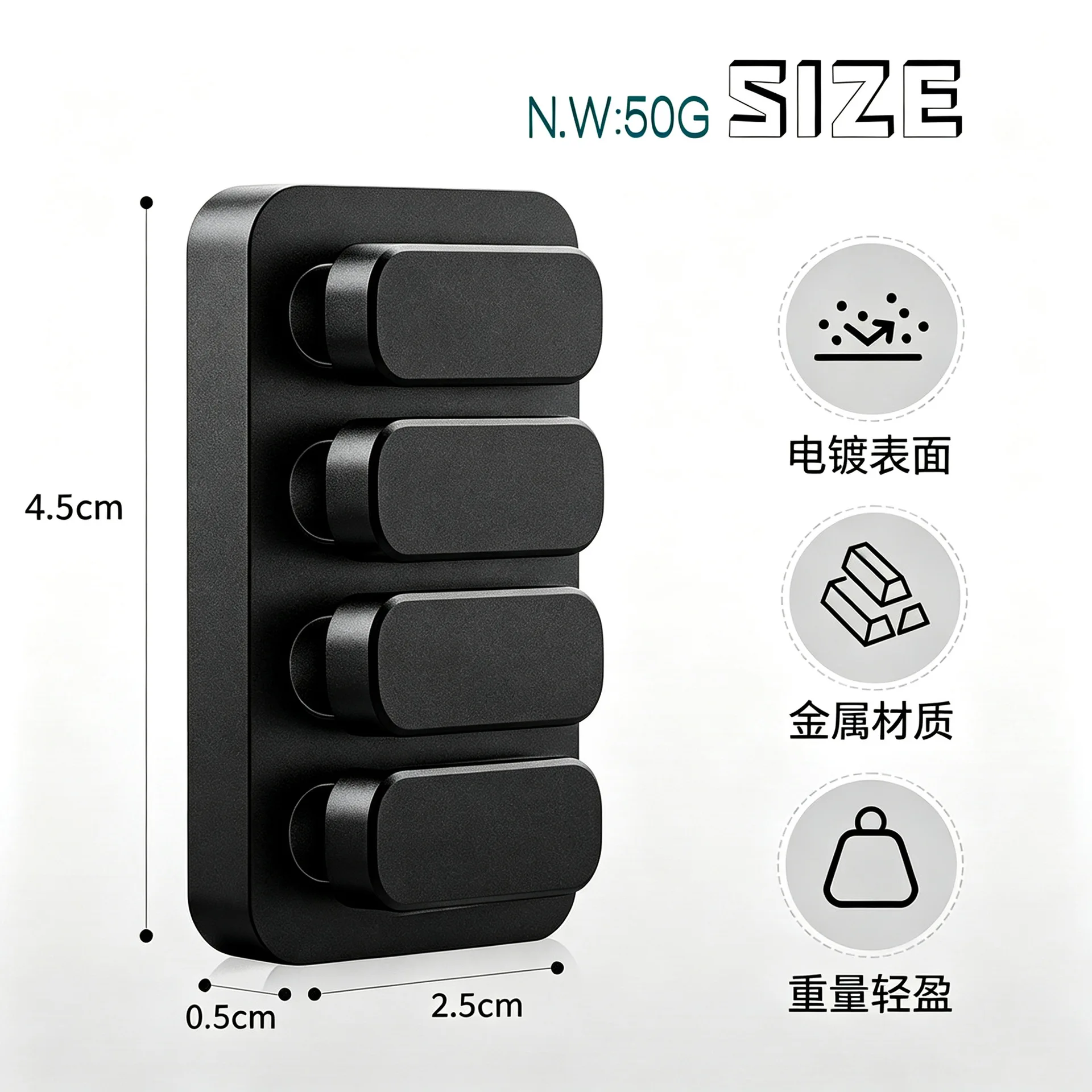 Piano Keys EDC Fidget Toy Magnetic Push Seesaw Metal Square Slider Relaxation Cick Coin Desk Anxiety Stress Relief Toy For Adult