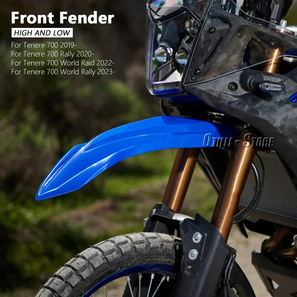 New Motocross Accessories High&Low Front Fender Mudguard For Yamaha Tenere700 T7 Tenere 700 World Rally TENERE 700 World Raid