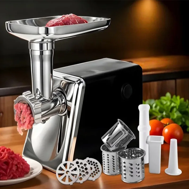 

Household High Torque Meat Grinder Detachable Positive Negative Switch Electric Auxiliary Food processor Meat Paste Preparation