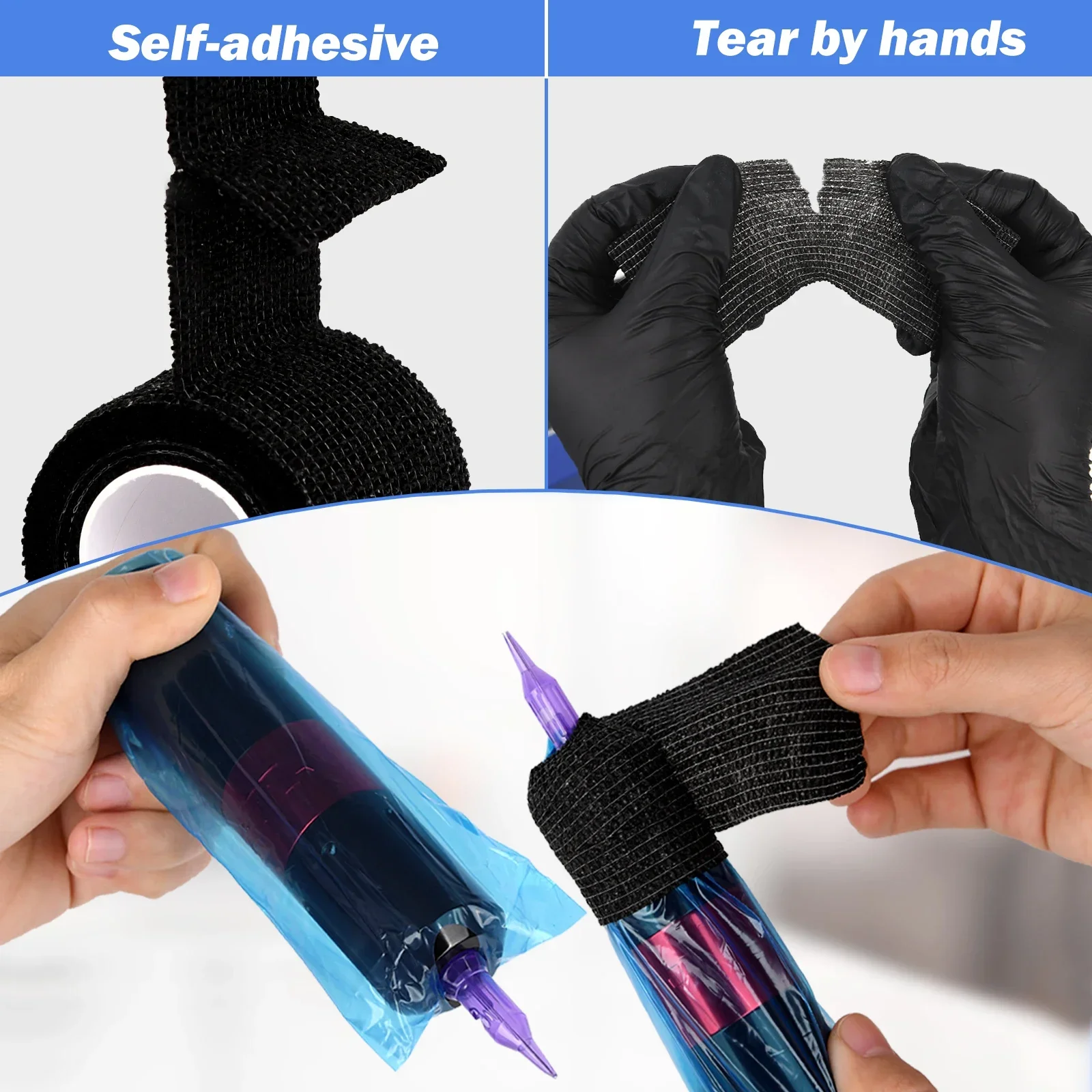 Tattoo Pen Covers Disposable Sleeves Machine Covers Large Size Fits Most Rotary Machines Durable Plastic Protection 3