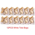 12PCS White