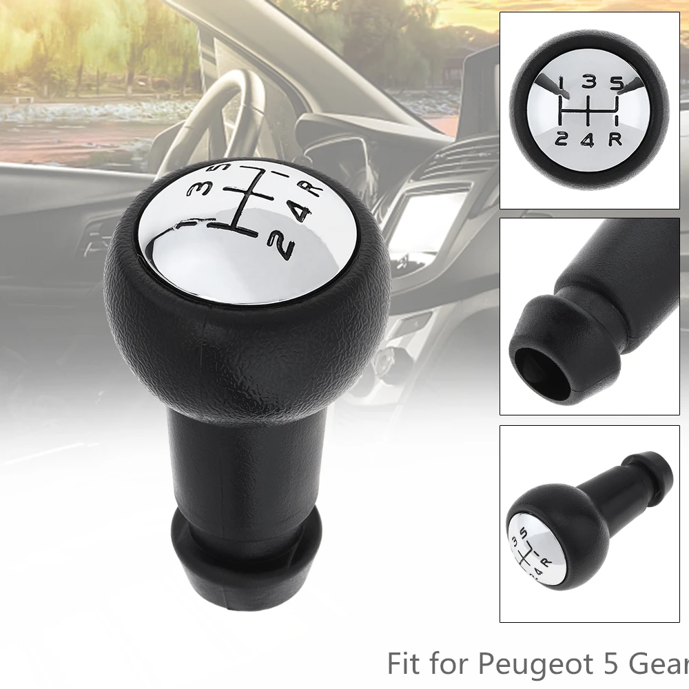 

5 Speed ABS Car Manual Gear Shift Handball Knob Fit for Peugeot 106 206 306 406 207 307 407 2008