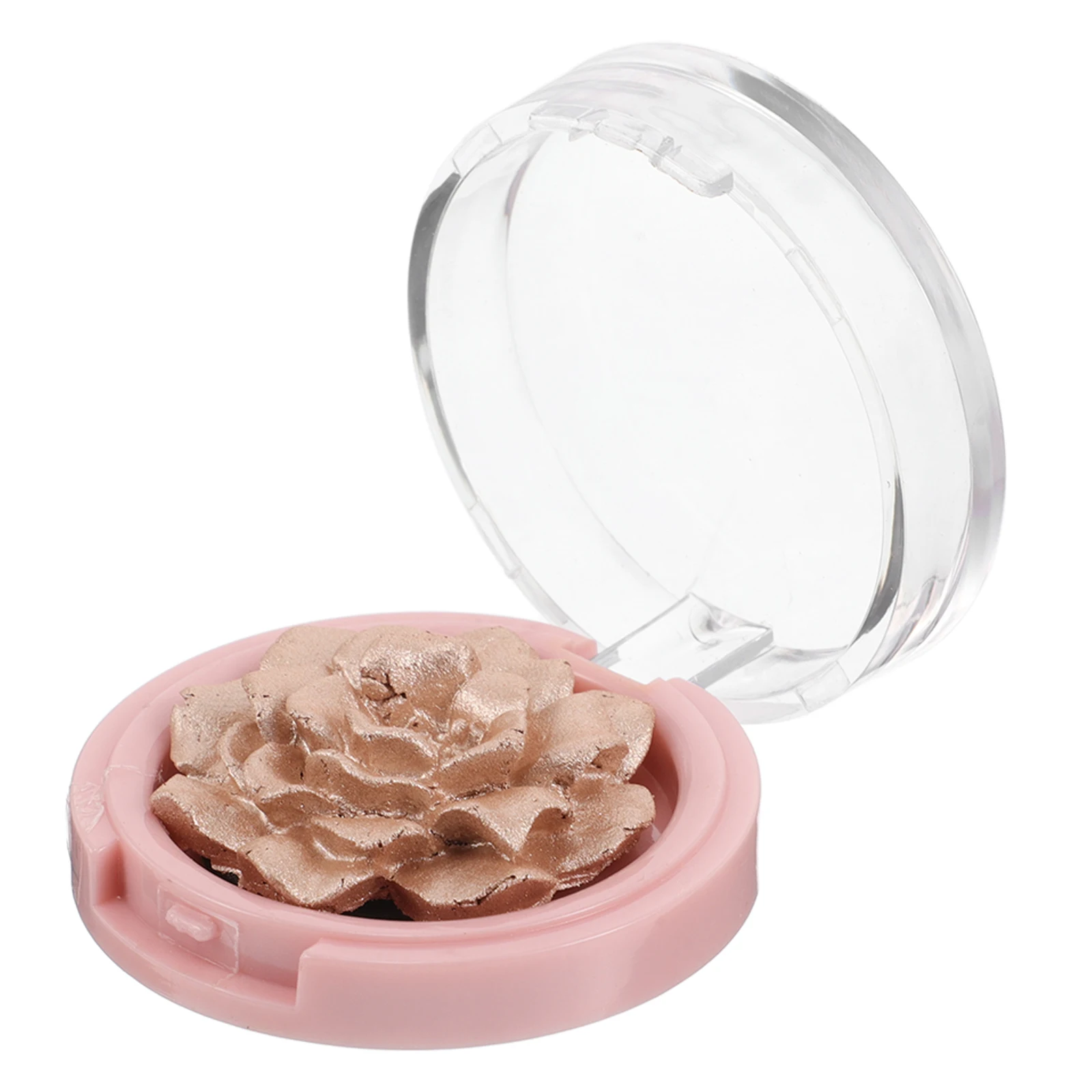 

3D Carved Rose Highlighting Powder Palette for Face Cheek Nose Sculpted Glow Shimmer Metallic Makeup Women Gloss Cookie