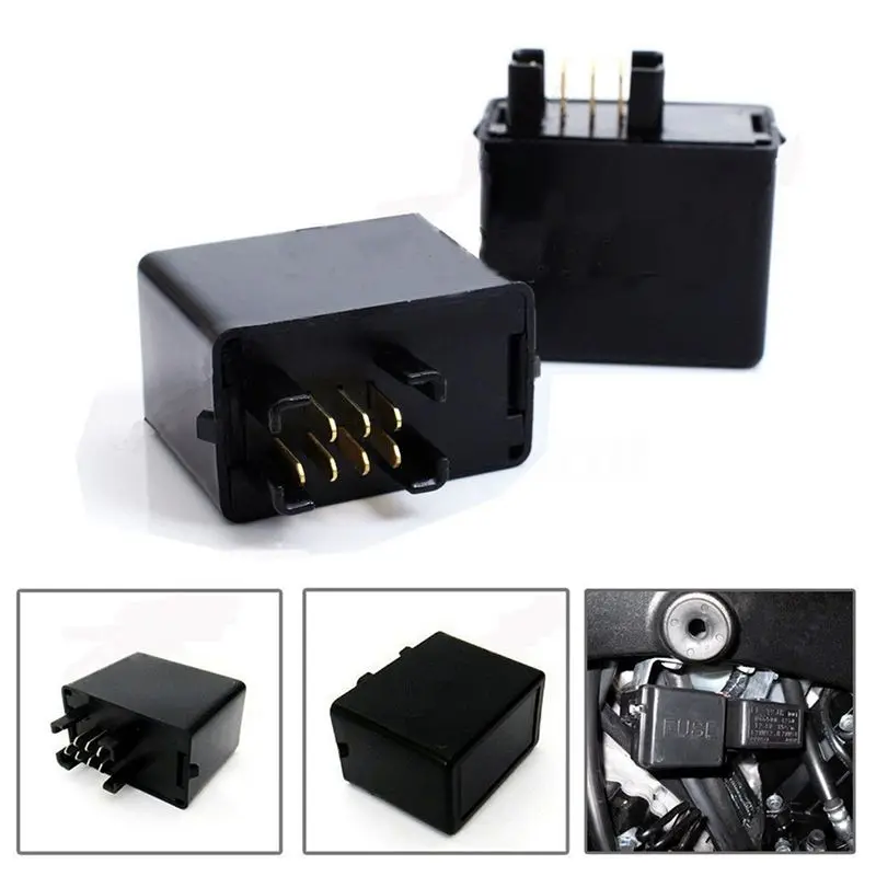 Well 10X 7 Pin LED Indicator Flasher Relay For GSXR 650 750 1000 Bandit
