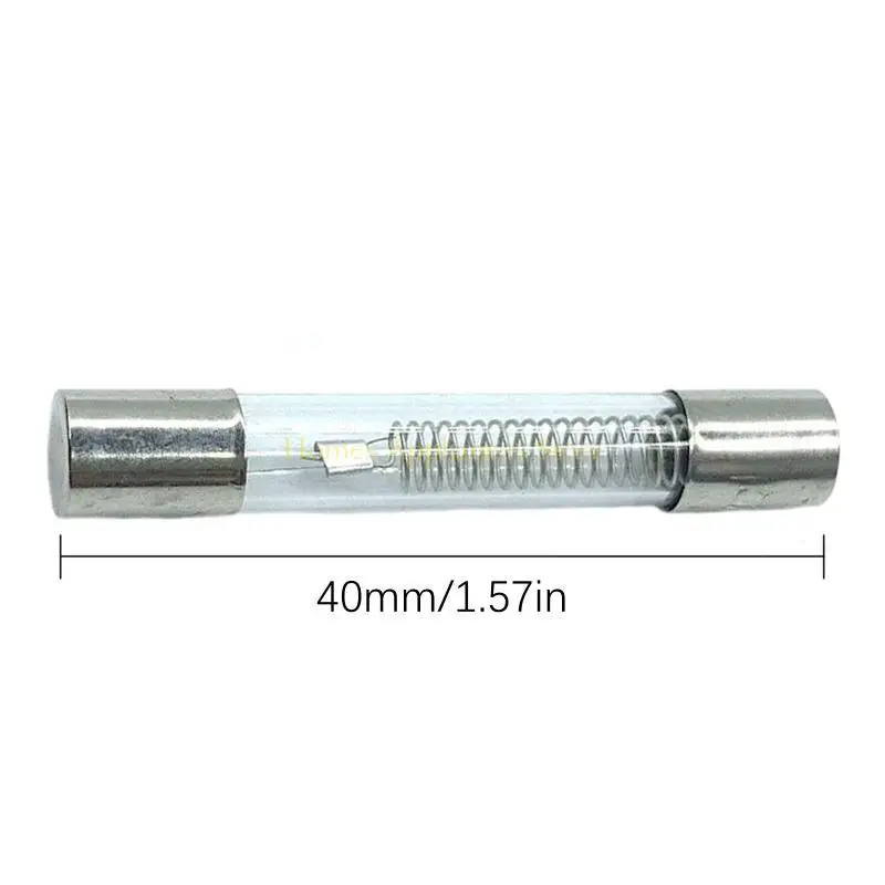 D0ab 10pieces 6x40mm Glass tubo per microonde Accessori fusibili tensione tensione