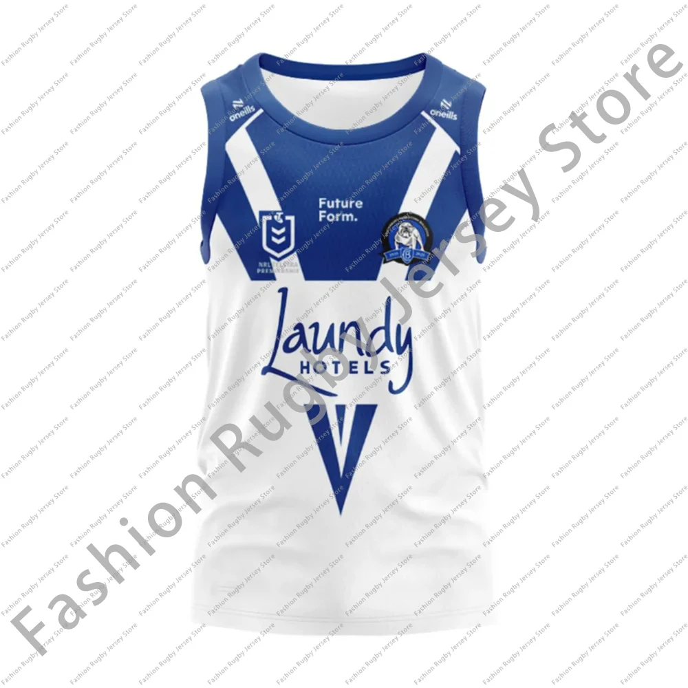 Rugby Jersey Casual Clothes Men Tee Team T Shirt Tank Top Waistcoat Vest 2025 Home Singlet Gift Canterbury Bankstown Bulldogs 25