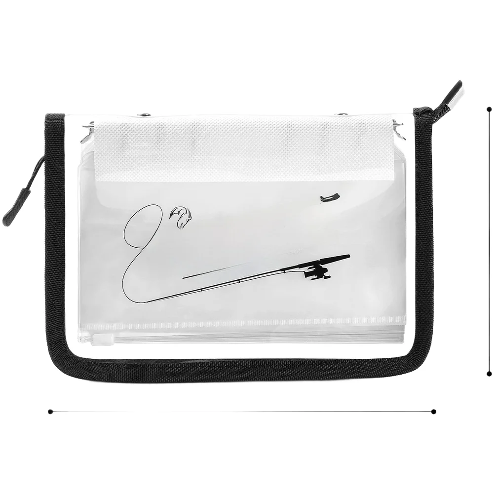 

Fishing Lure Organizer Bag with Transparent Waterproof PVC and Removable Inner For Pages for Safe and Neat For Bait Storage