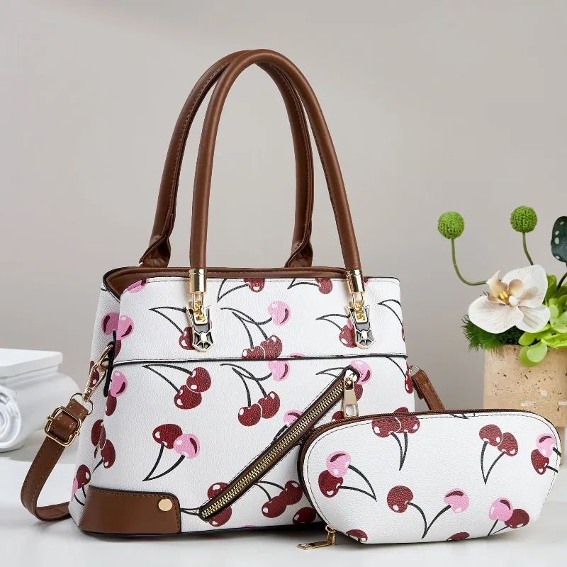 

Модная сумка через плечо 2025 года ​ ​ Для женщин легкие сумки-тоут из искусственной кожи модные сумки на плечо кошелек большой емкости повседневная пригородная сумка