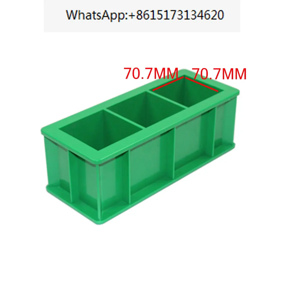 

5 pieces High quality concrete tryout 70.7mm cube three slot ABS plastic thickening compression test mold mortar test block mold