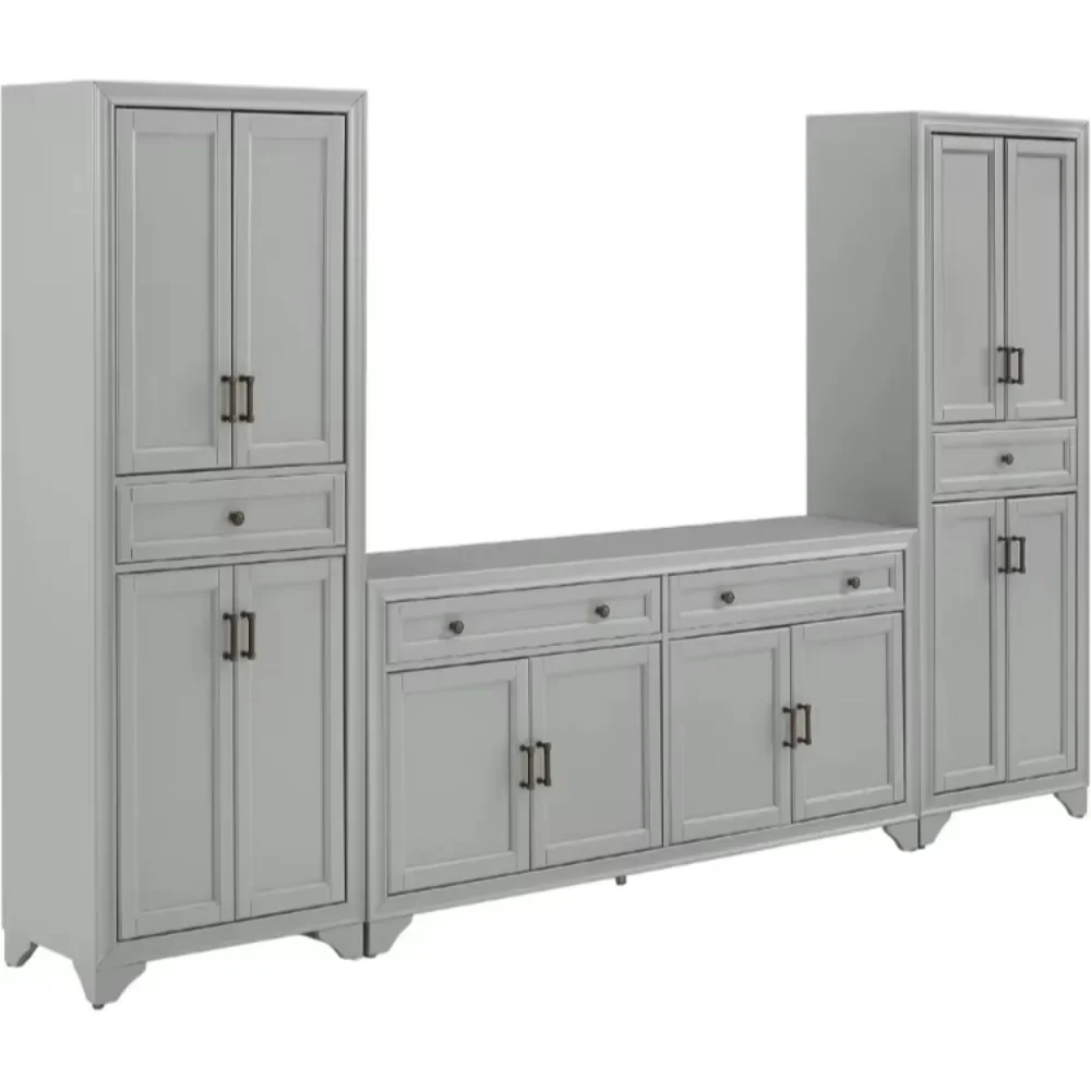 Tara 3 Piece Sideboard & Sideboard Set, Modern Farmhouse Design Complements Traditional Décor 15