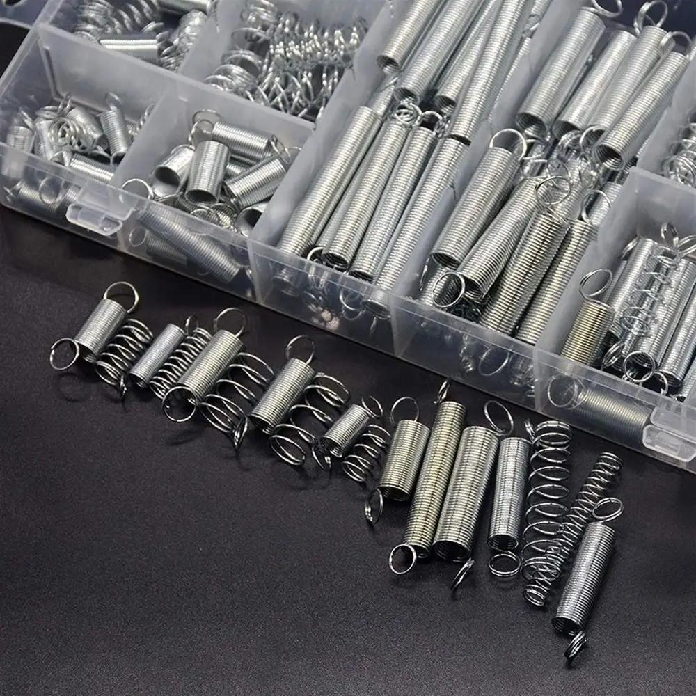 200 Pcs 20 Sizes Metal Tension Springs Replacement Kit Spring Coil Stainless Steel Compression Springs Burliness Durable