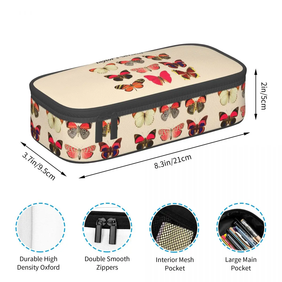 Taylors Version Pencil Cases Pen Holder Storage Stationery Supplies Big Capacity Pen Box Pencil Bag for Kids