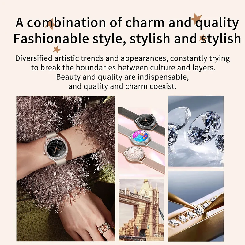 Smart Watch Xiaomi Bluetooth Call Smartwatch Women Blood Pressure Oxygen Monitor Smart Wristband Fitness Tracker Lady Wristwatch