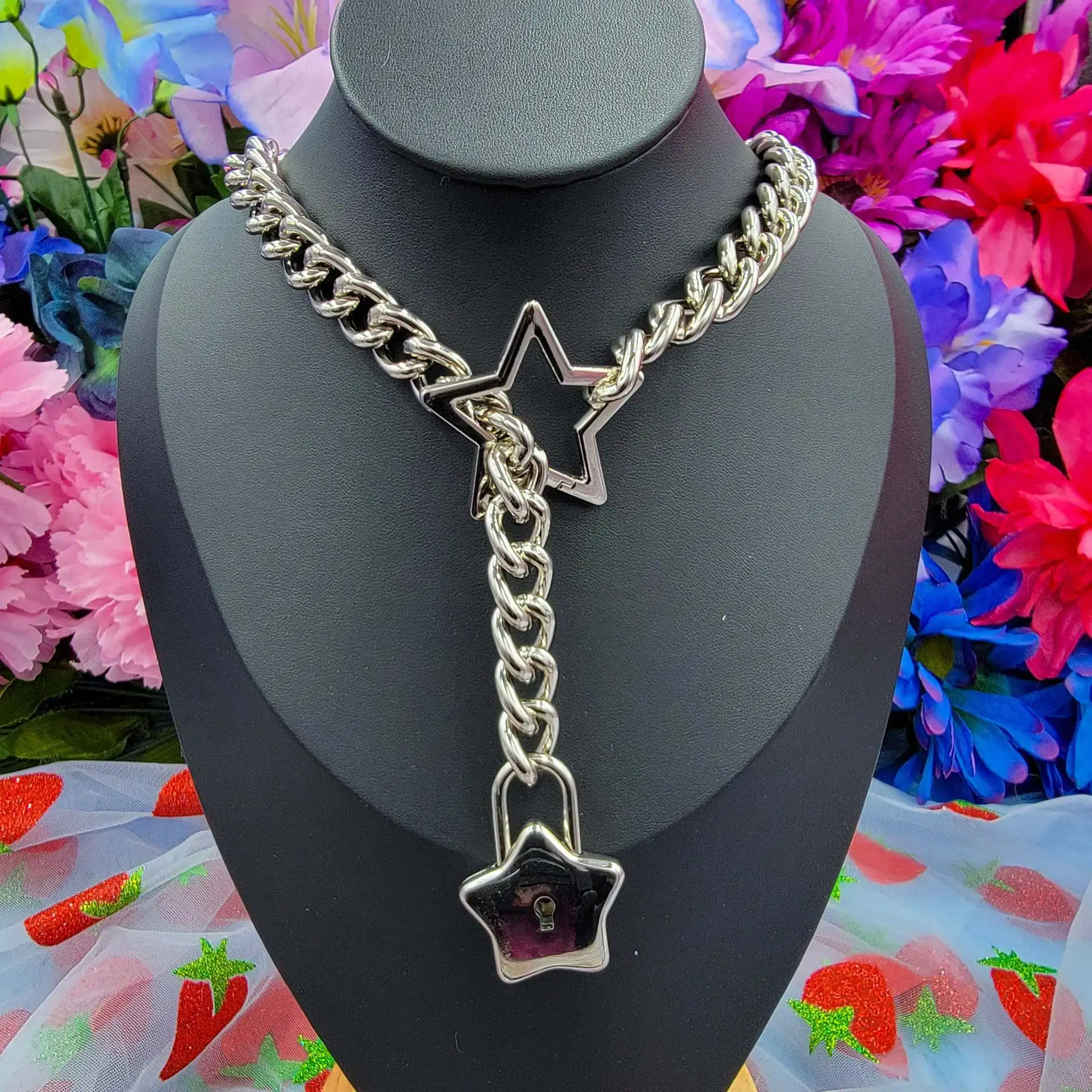 New Fashion Love Clavicle Chain Stainless Steel Personalized Punk Thick Chain Exquisite Lasso for Girlfriend