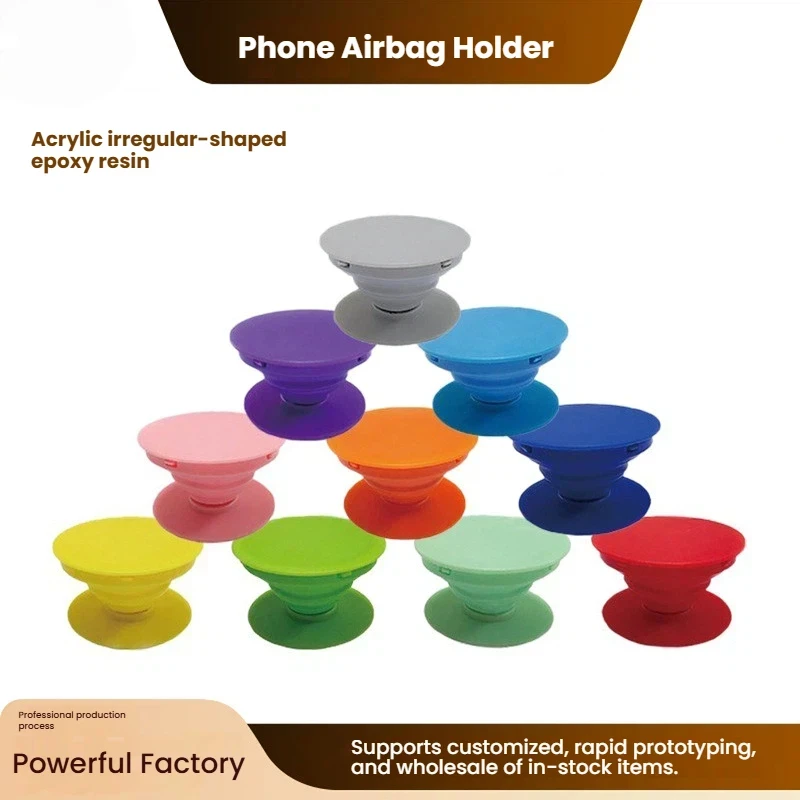 HQ Foldable Lazy Phone Stand with Airbag Groove Design for Desk, Wholesale Drop Glue Cell Phone Holder