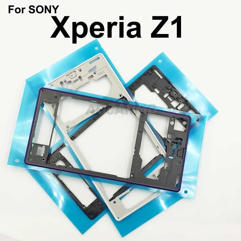 Obudowa zamienna, plastikowa tylna środkowa ramka do Sony Xperia Z1 L39H C6902 C6903 — zdjęcie 3