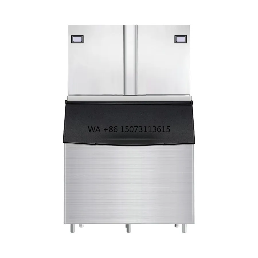 Automatic Ice Cube Maker Double Head Large Capacity Ice Making Machine for Milk Tea Shop