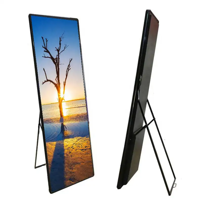 Wholesale Slim Smart Advertising Led Screen Poster P1.8P2P2.5 Wifi Control Digital Pantalla LED Banners Video Wall Board Display