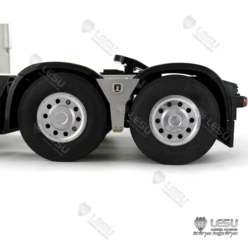 1/14 Truck toy Aluminum alloy LESU front wheels wide tire W-2053 Tamiya towing head general modified model accessories