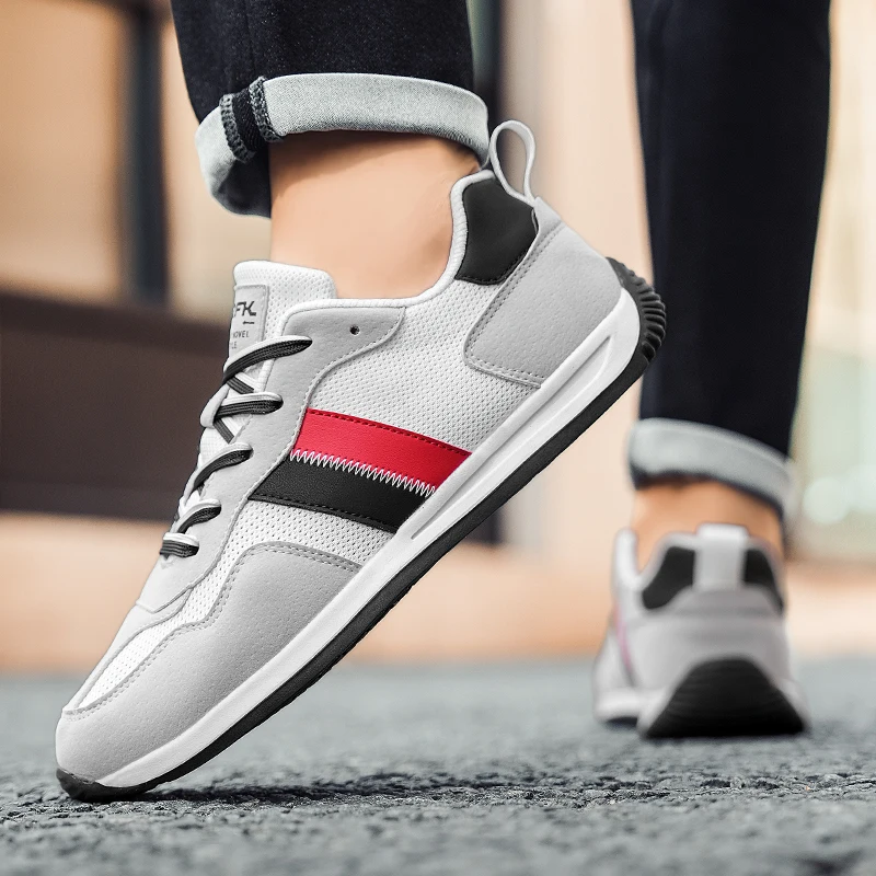 Zapatos deportivos de lujo de diseñador, nuevos zapatos para correr para hombres, zapatos transpirables para monopatín al aire libre, zapatos de tenis de plataforma plana 2026