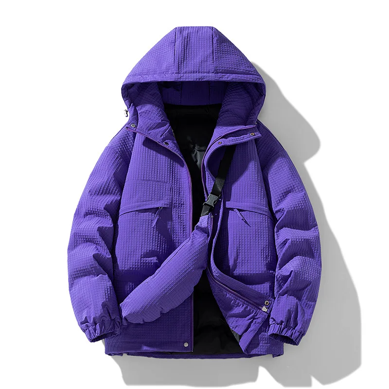 Unisex Cotton-Padded Jacket Autumn/Winter 2025 Loose Fleece Thickened Warm Cold-Proof with Straps