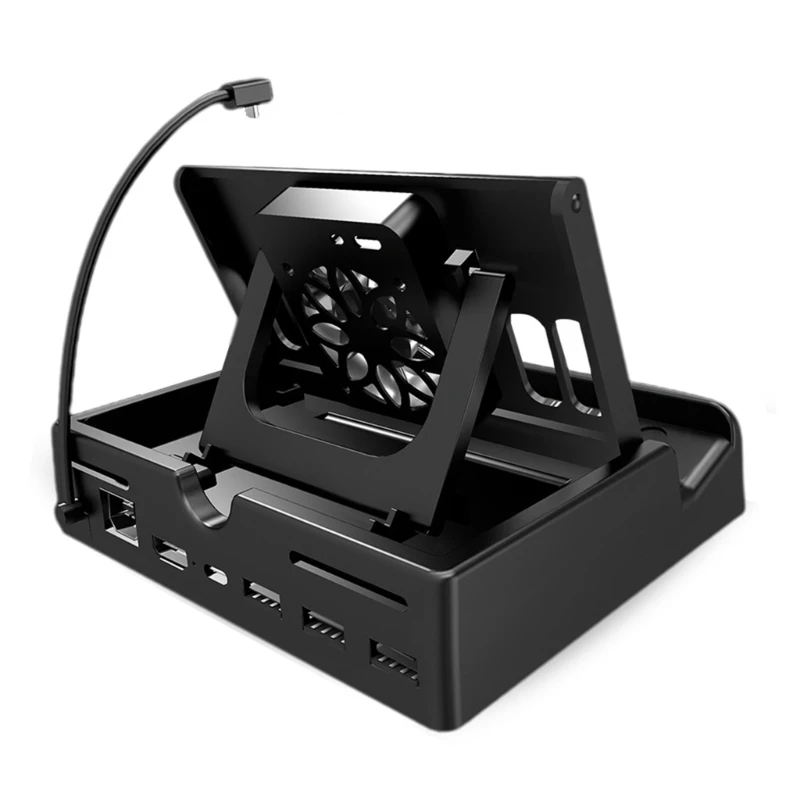 6-in-1 Steam-Deck Docking Station with HDMI2.0 4k@60Hz Gigabit-Ethernet 3 USB Port & PD- Port Steam-Deck DropShipping